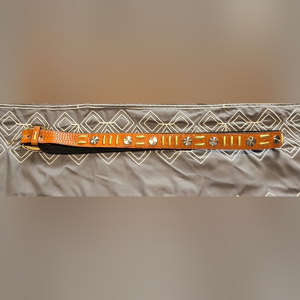 Vintage Belt With Metal Details Size M/L